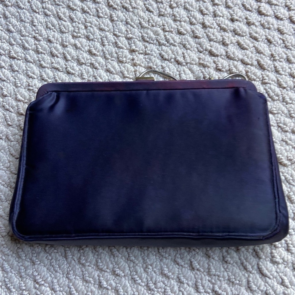 Vintage 1960's Evening Bag Collectible INGBER Satin Evening Bag VGC